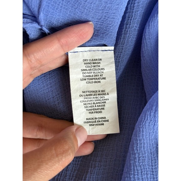 RAMY BROOK Calista Smocked Off The Shoulder Coverup Maxi Dress Slits M NWT - Picture 5 of 5